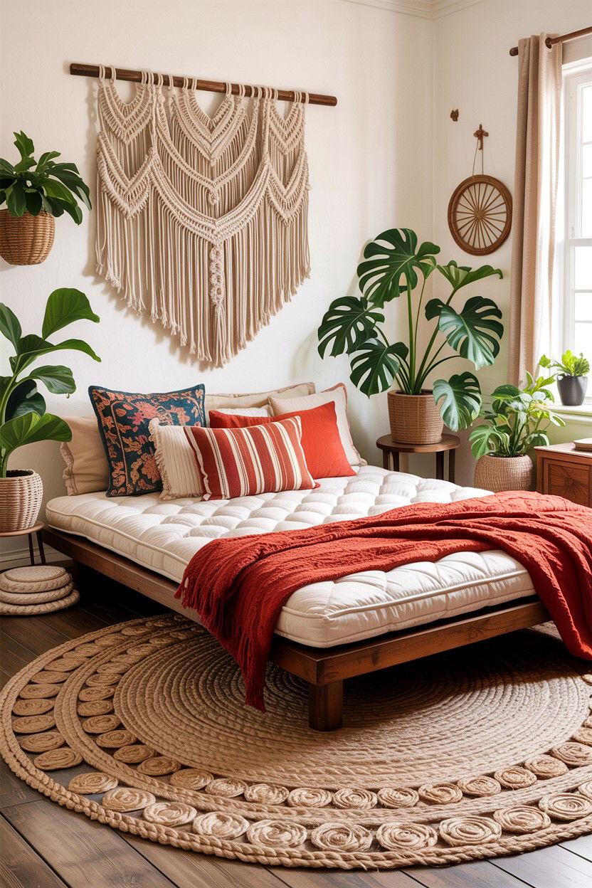 Boho Bedroom Jute Rug - 30 bedroom jute rugs