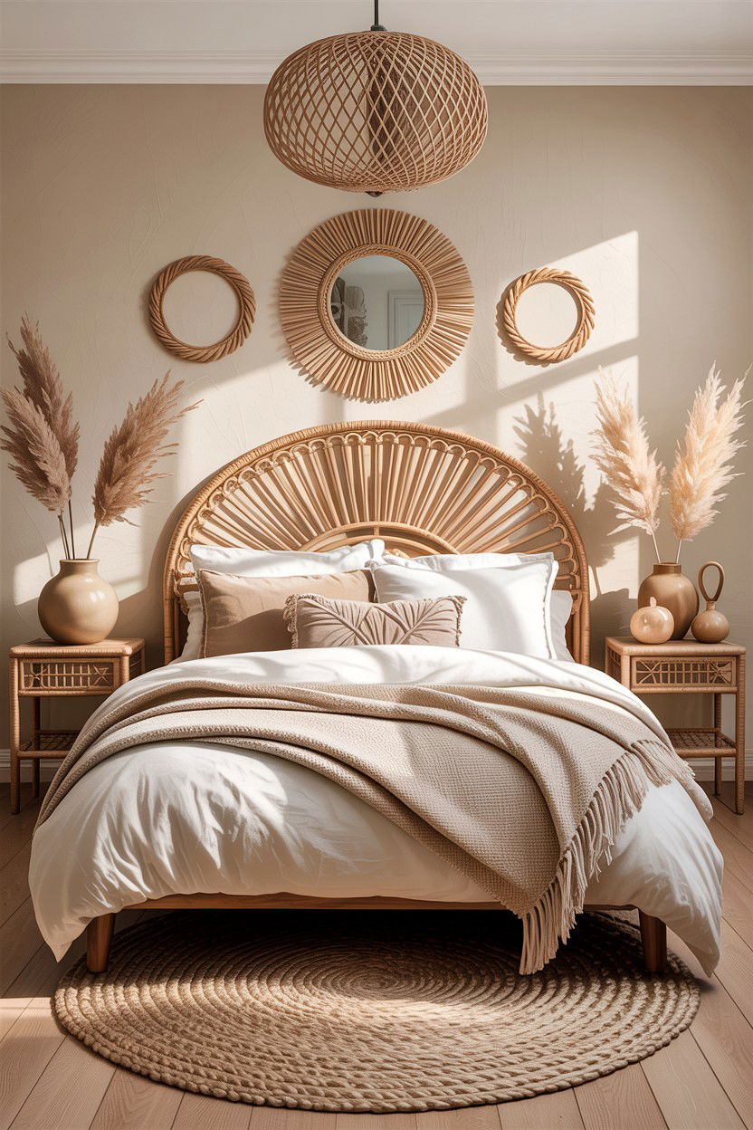 Boho Beige Bedroom - 30 warm beige bedroom ideas