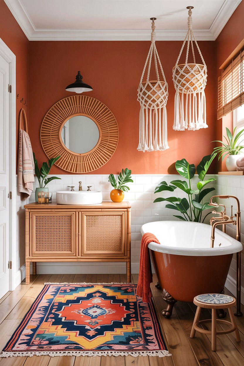 Boho Chic Bathroom - 30 designer bathroom ideas