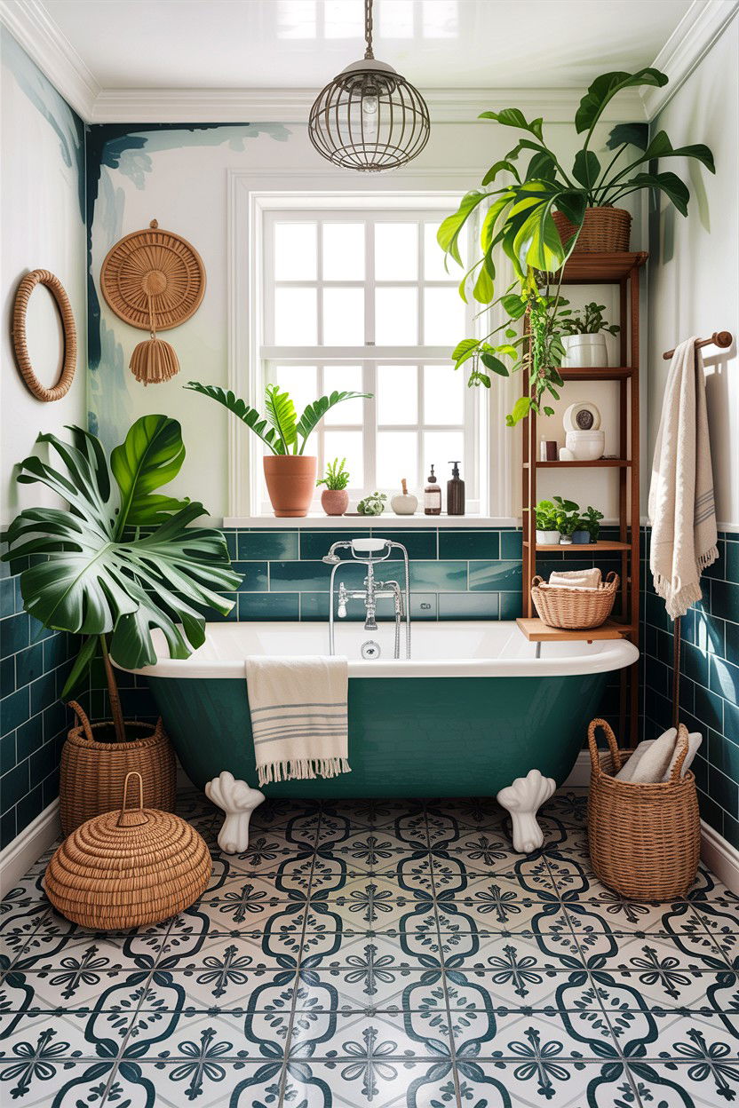 Boho Chic Bathroom - 30 interior designer bathroom ideas