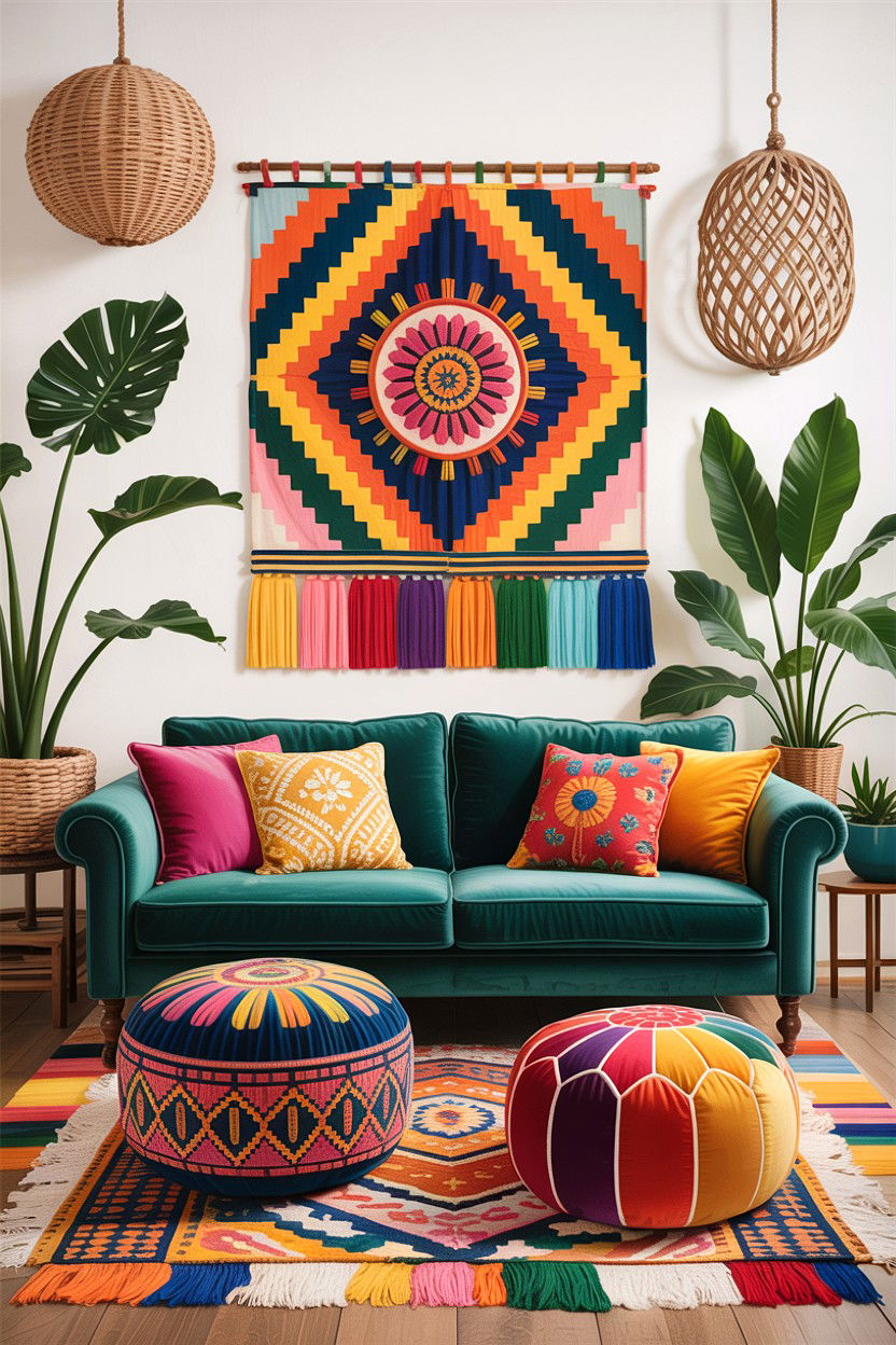 Boho Chic Living Room - 30 interior designer living room ideas