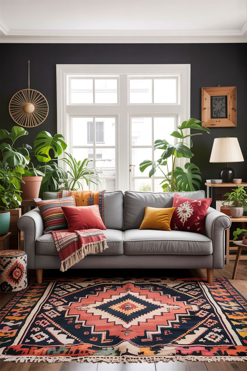 Boho Gray Living Room Decor - 30 living room gray furniture ideas