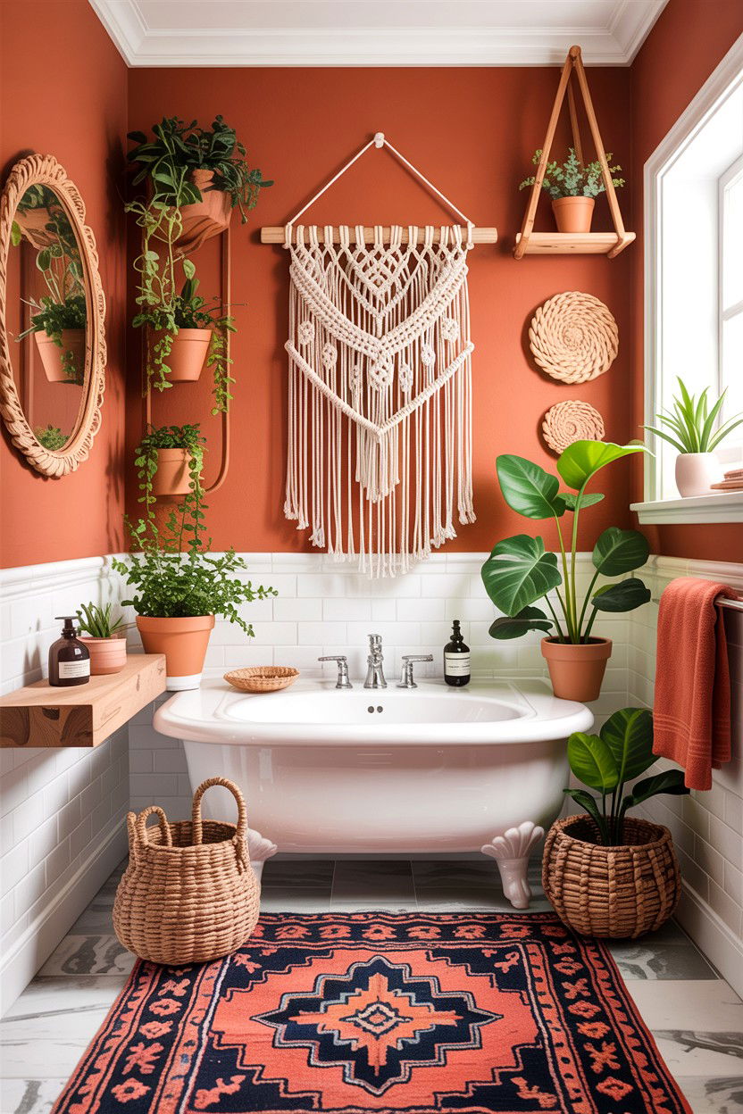Boho Guest Bathroom - 30 guest bath decor ideas