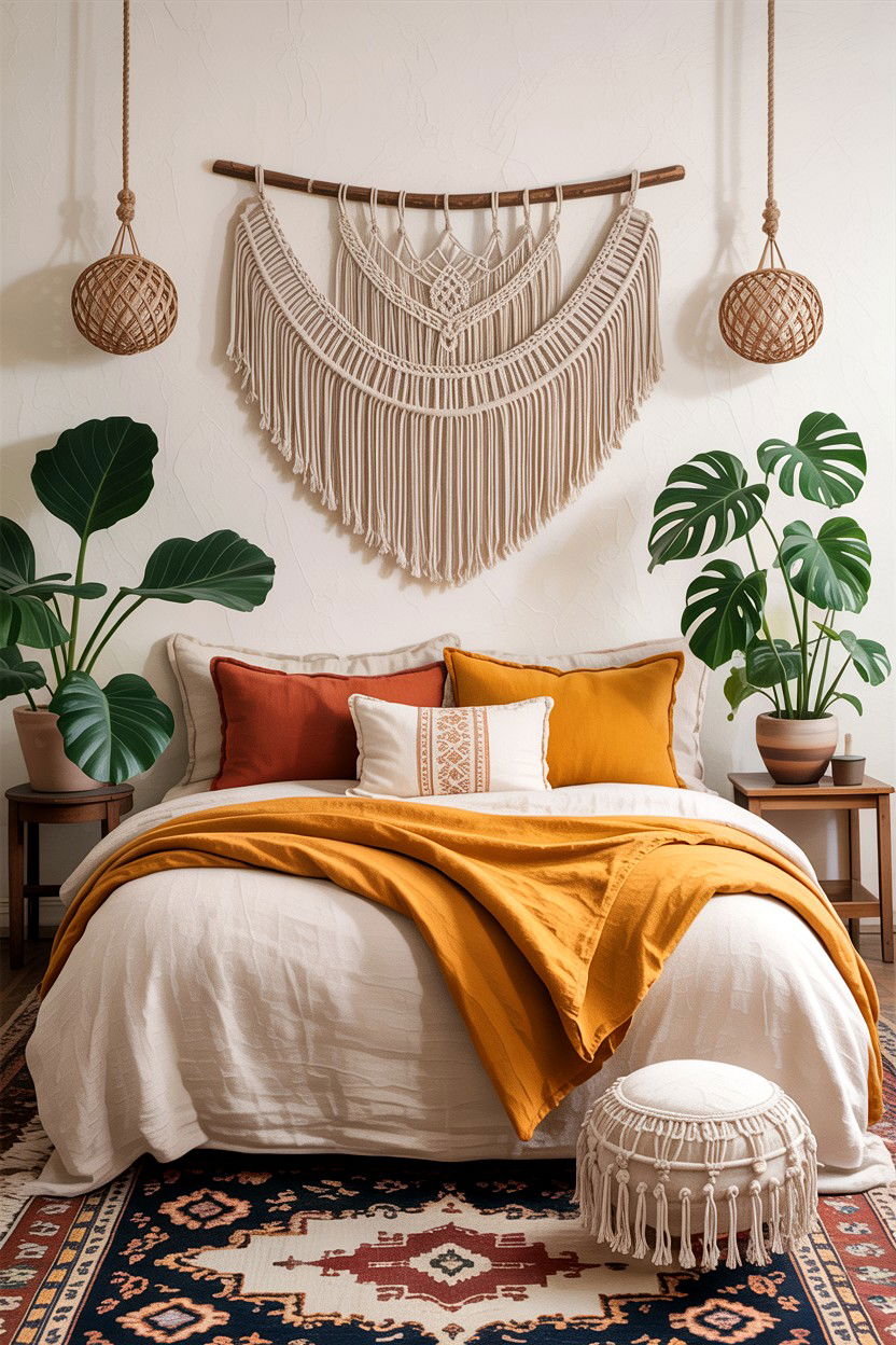Boho Linen Bedroom - 30 linen bedroom ideas