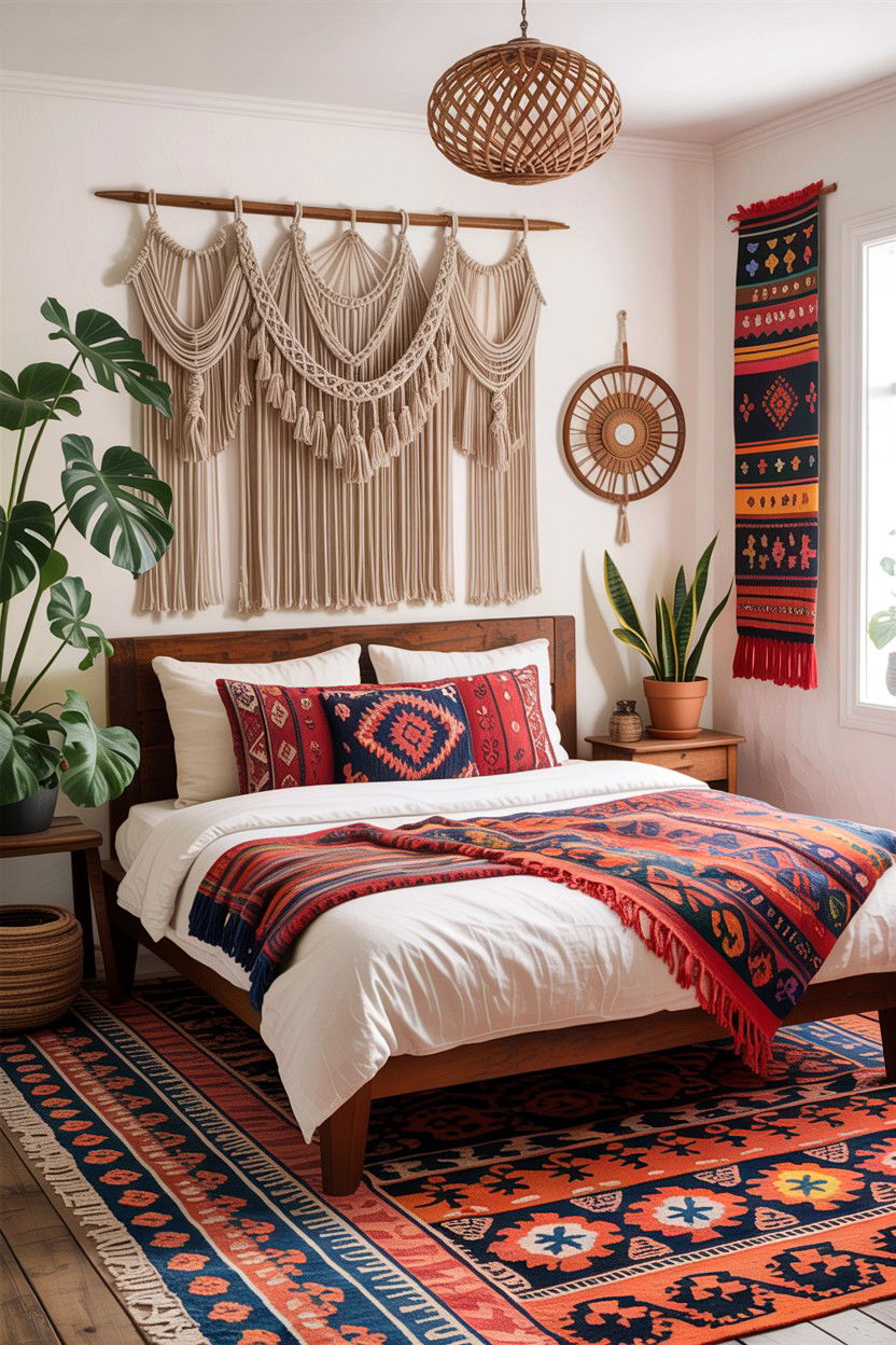 Boho Nomad Bedroom - 30 explorer bedroom ideas