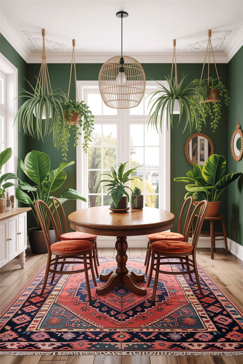 Boho Sage Dining Room - 30 sage dining room decor ideas