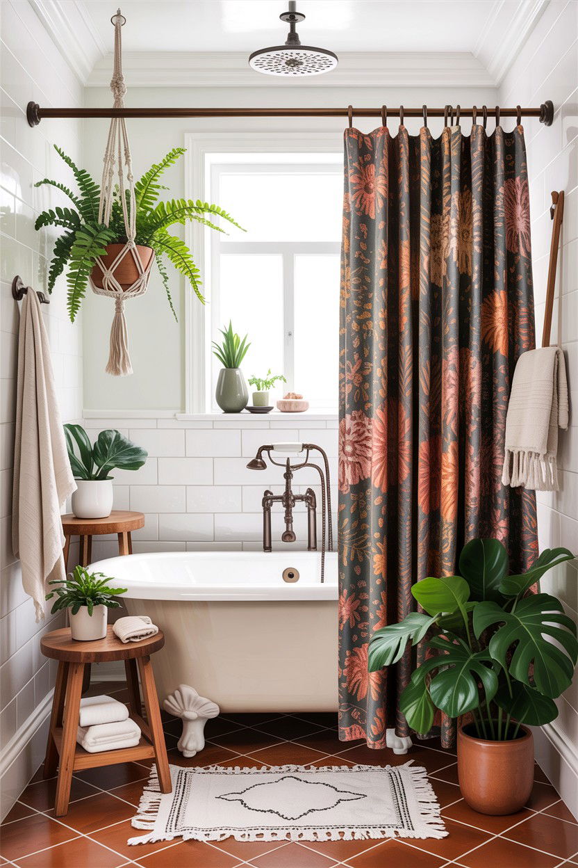 Boho Style Bathroom Decor - 30 alcove tub ideas