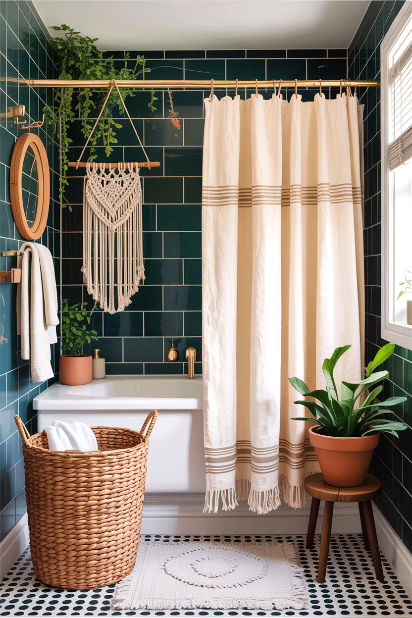 Boho apartment bathroom - 30 apartment bathroom ideas