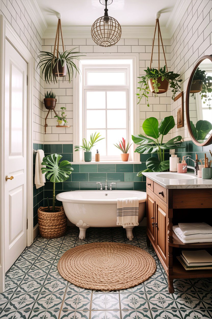 Boho bathroom - 30 amazing bathroom ideas