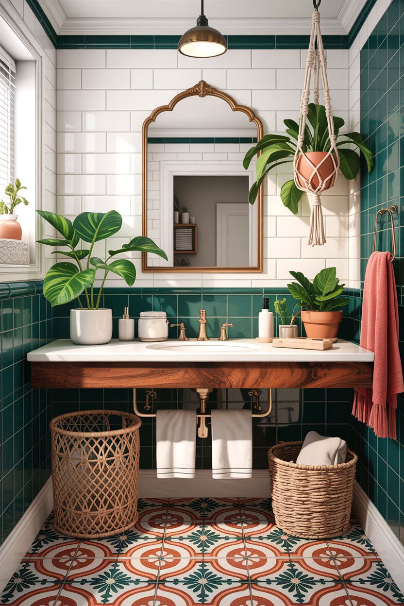 Boho condo bathroom style - 30 condo bathroom ideas