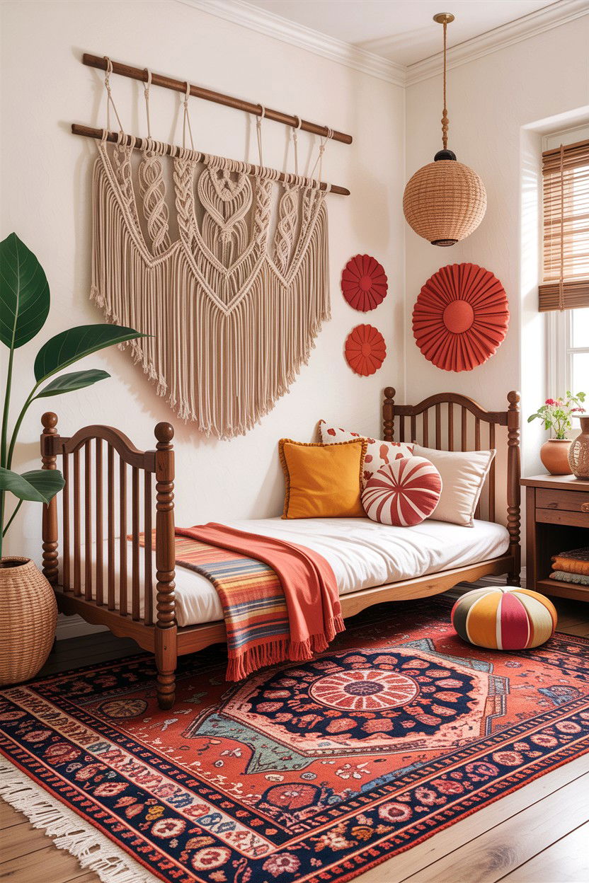 Boho kids room - 30 kids bedroom ideas