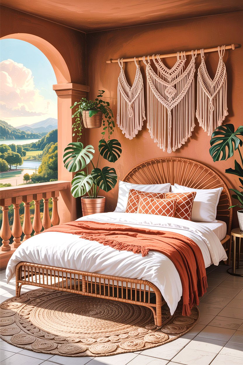 Boho tan bedroom - 30 warm tan bedroom ideas