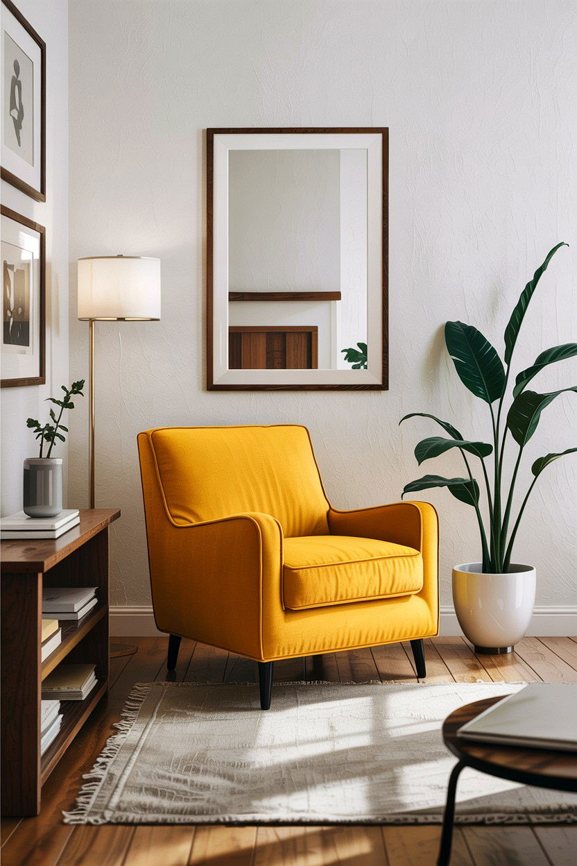 Bold color chair - 30 living room accent chairs