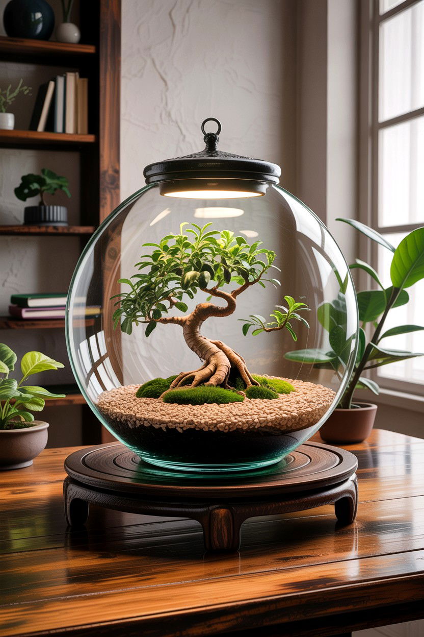 Bonsai terrarium - 30 bedroom terrariums