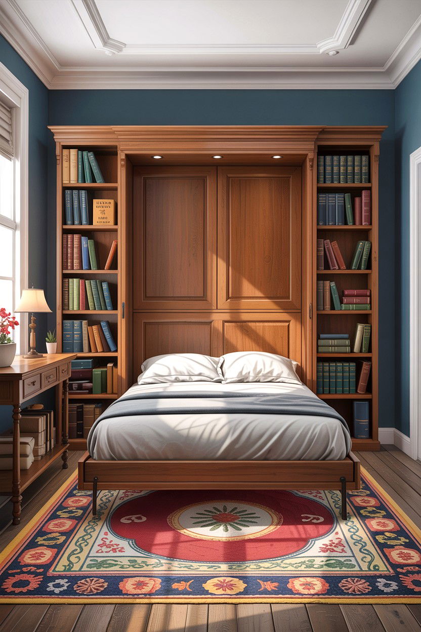 30 Clever Bedroom Hidden Bed Ideas for Small Spaces