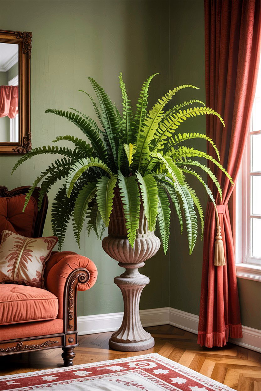 Boston Fern - 30 living room air purifying plants
