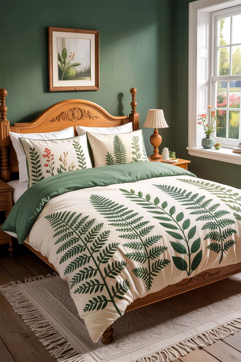 Botanical print comforter - 30 bedroom comforters