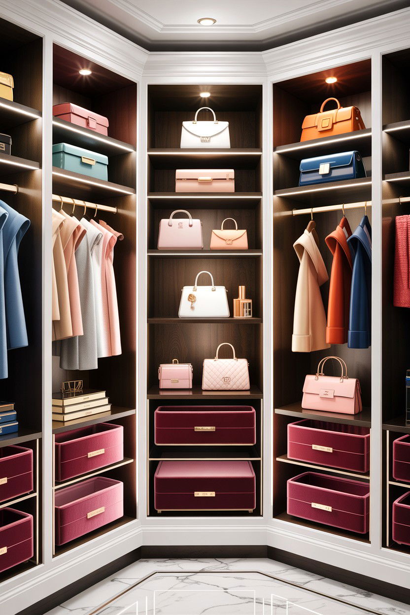Boutique Style Shelving - 30 bedroom closet shelving ideas