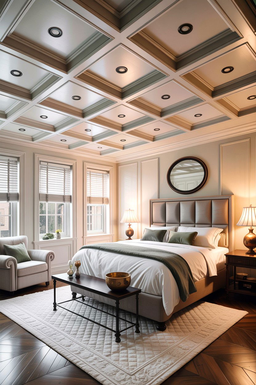 Box Beam Ceiling - 30 exposed beam bedroom ideas