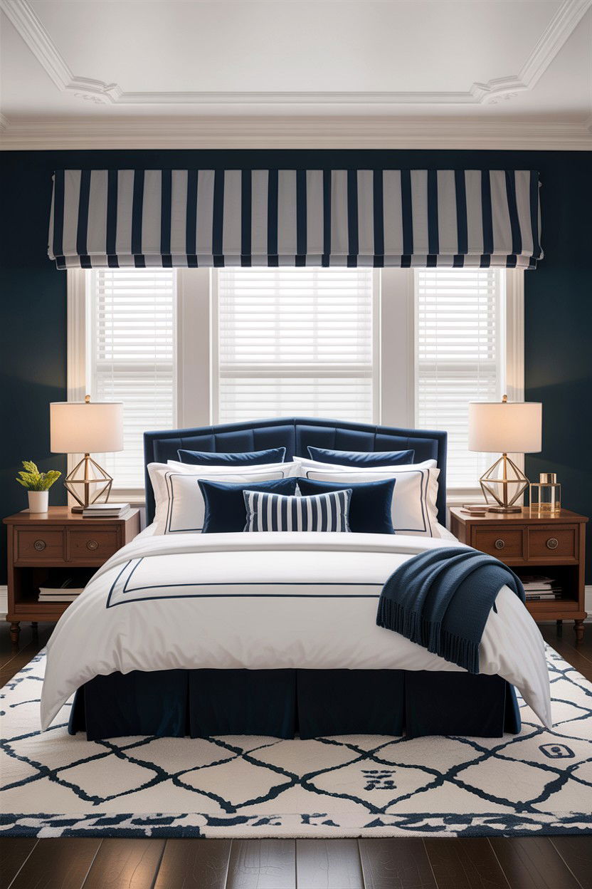 Box pleat valance - 30 bedroom window treatments