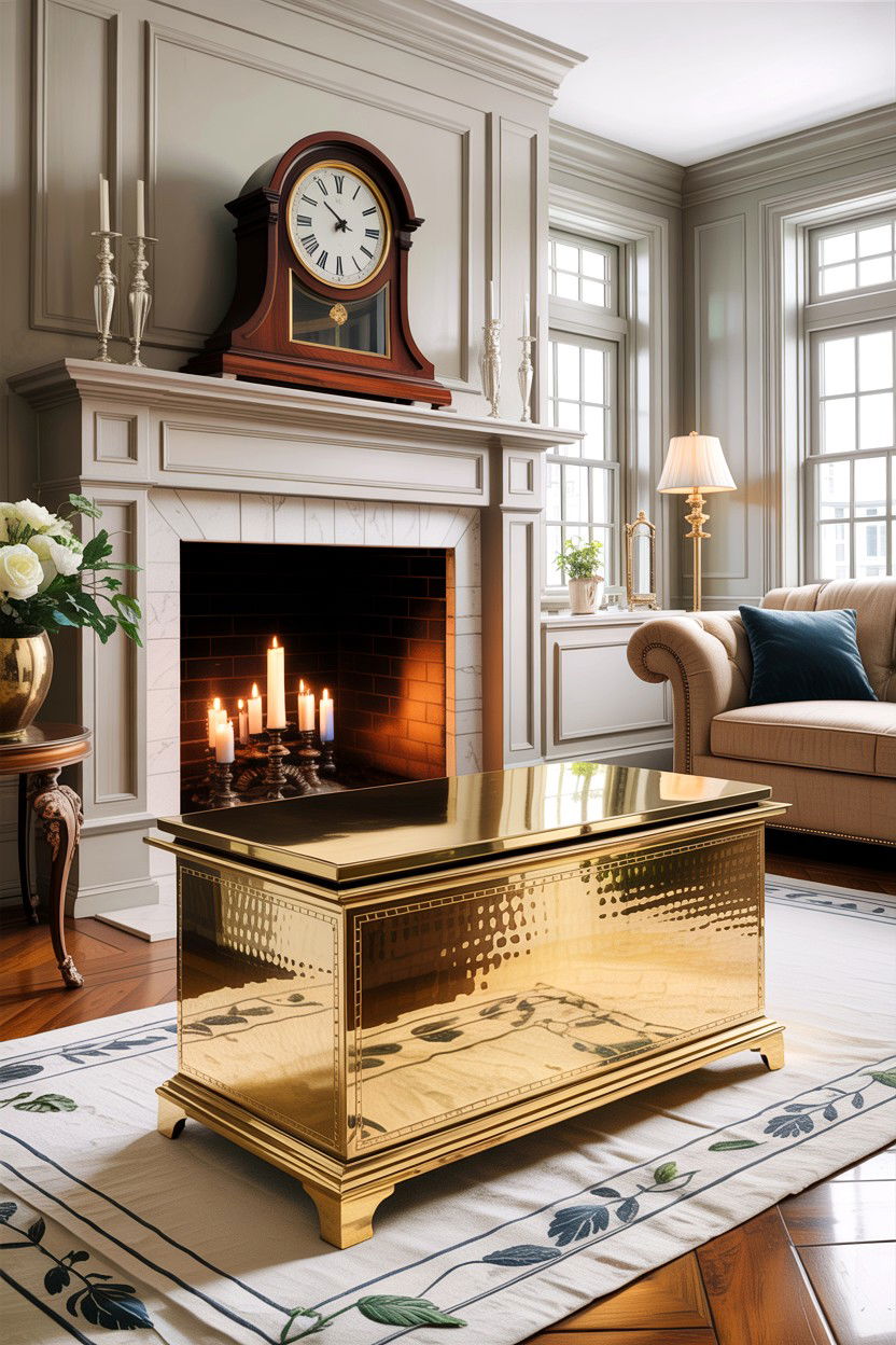 Brass Accent Box - 30 living room decorative boxes