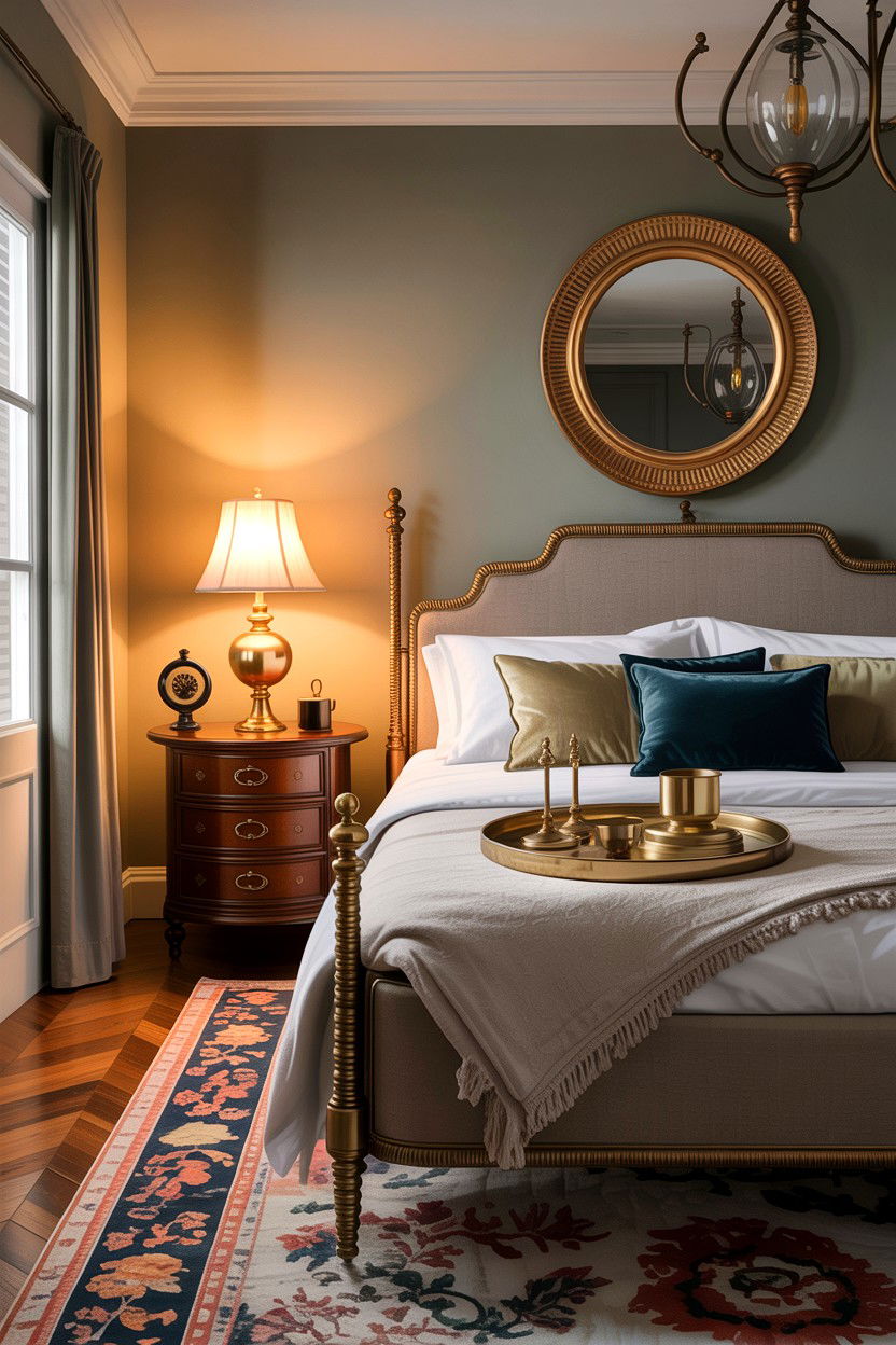 Brass Accessory Bedroom - 30 Turkish bedroom ideas