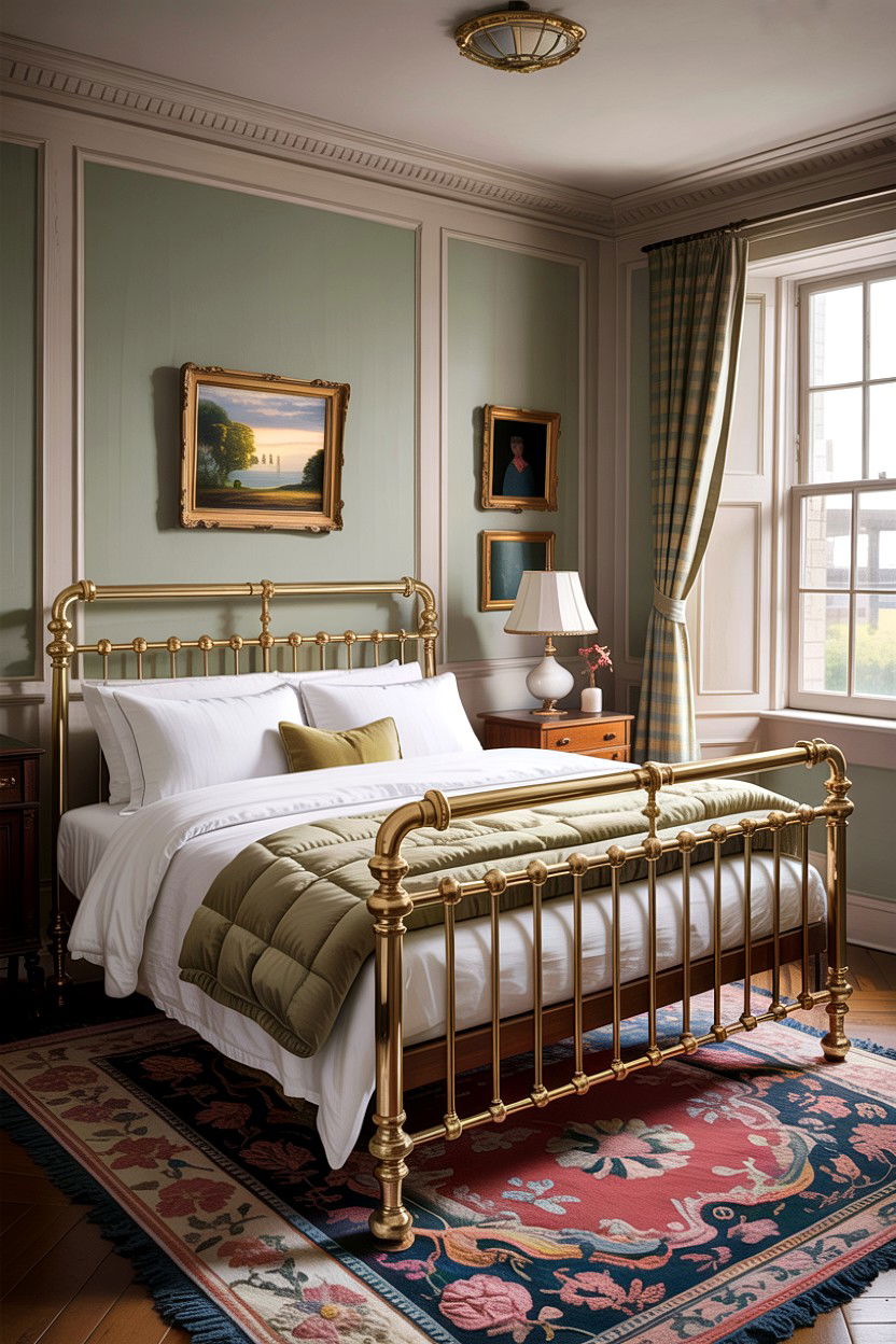 Brass Bed - 30 Edwardian bedroom ideas