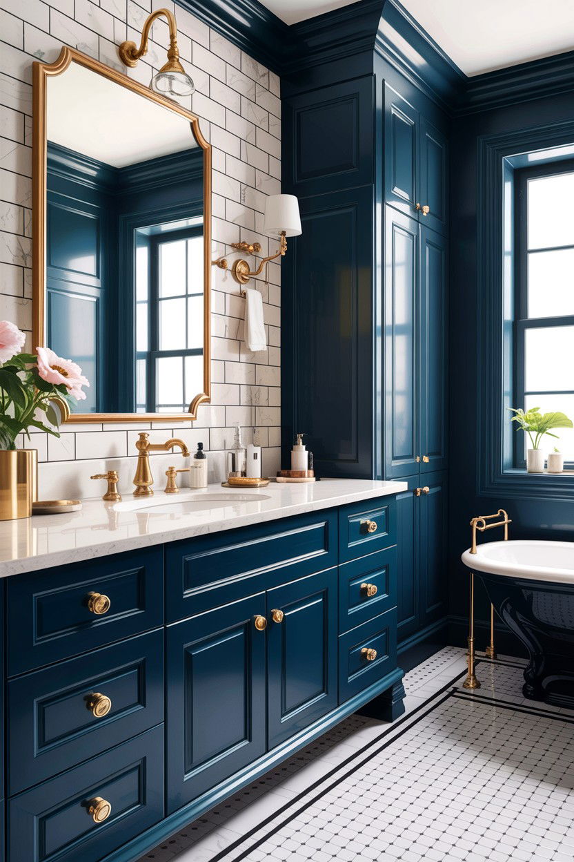 Brass Fixture Bathroom - 30 jaw-dropping bathroom ideas