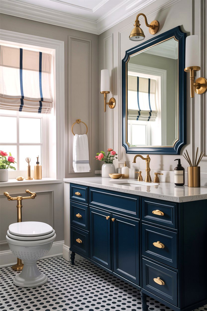 Brass Hardware Bathroom - 30 HGTV bathroom ideas