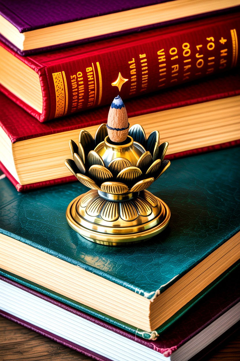 Brass Lotus Incense Burner - 30 bedroom incense holders