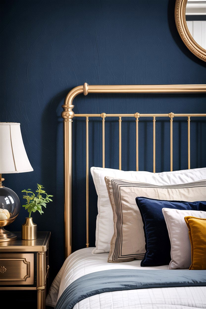 Brass Metal Headboard - 30 bedroom headboards