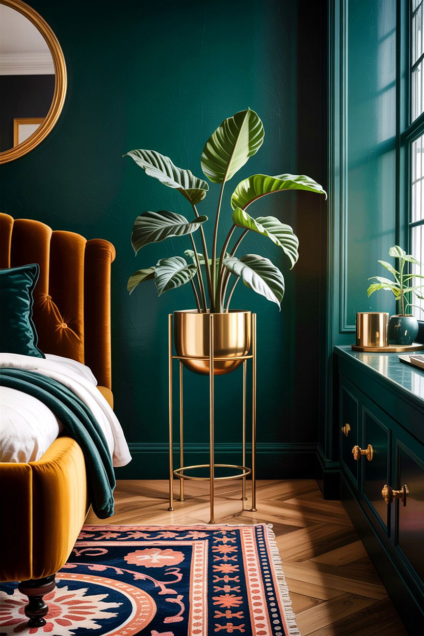 Brass Plant Stand - 30 bedroom plant stands