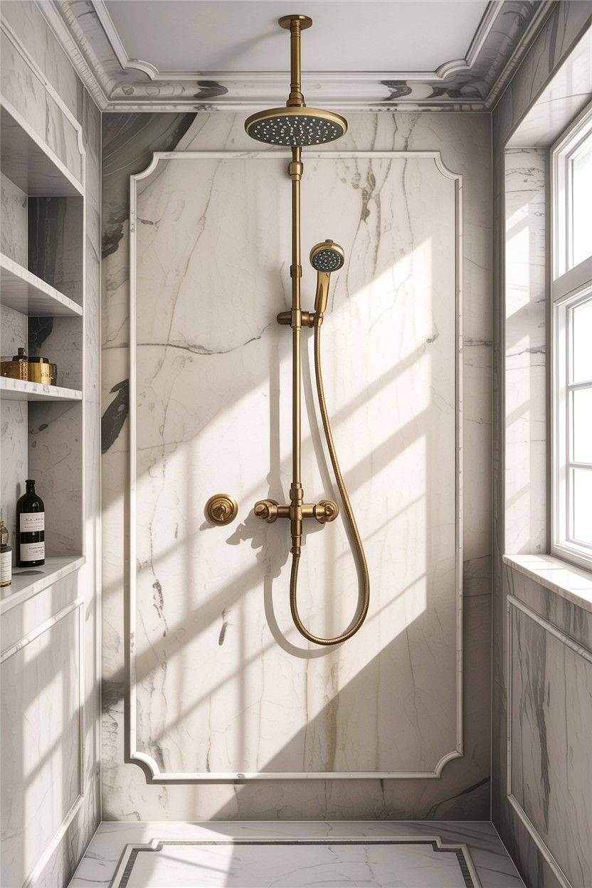 Brass Shower Fixtures - 30 high-end bathroom ideas