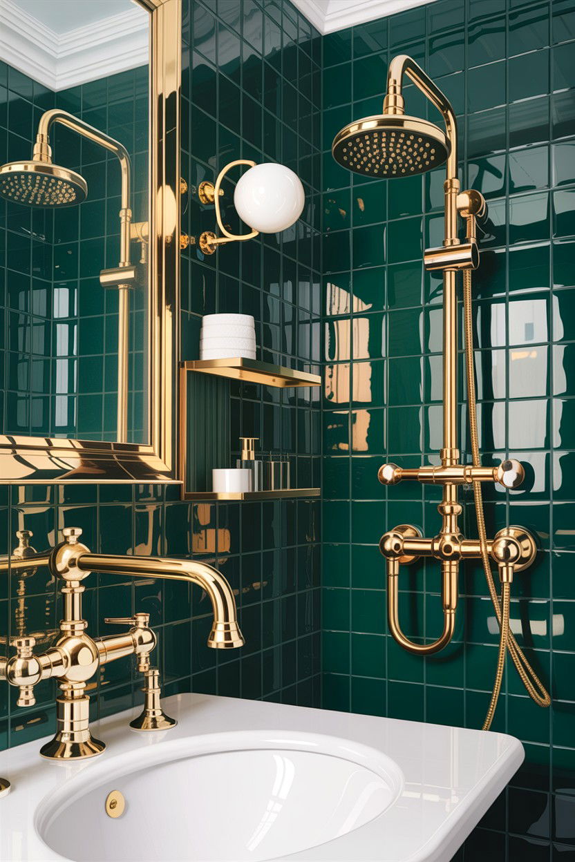 Brass bathroom fixtures - 30 architect designed bathroom ideas