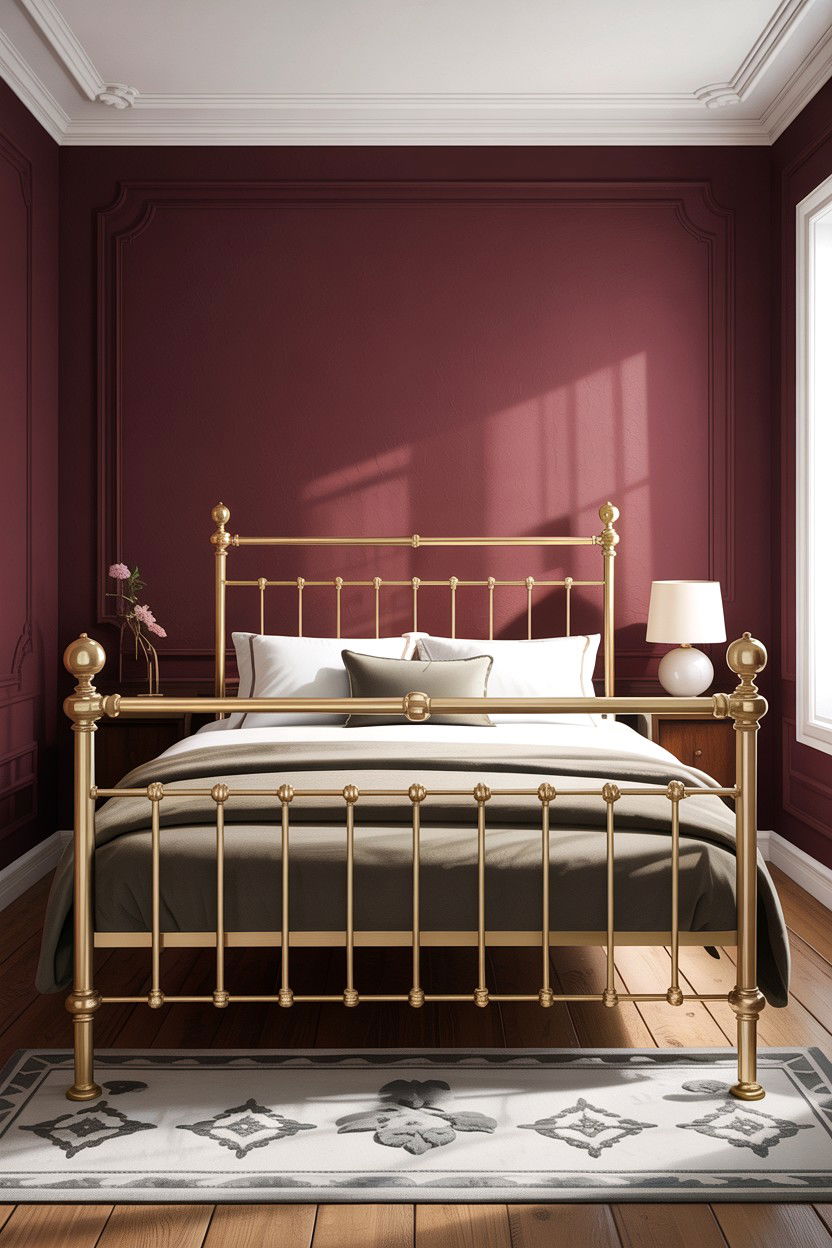 Brass iron bed - 30 bedroom iron beds