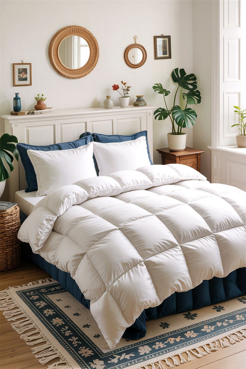 Breathable Cotton Duvet - 30 insomnia bedroom ideas