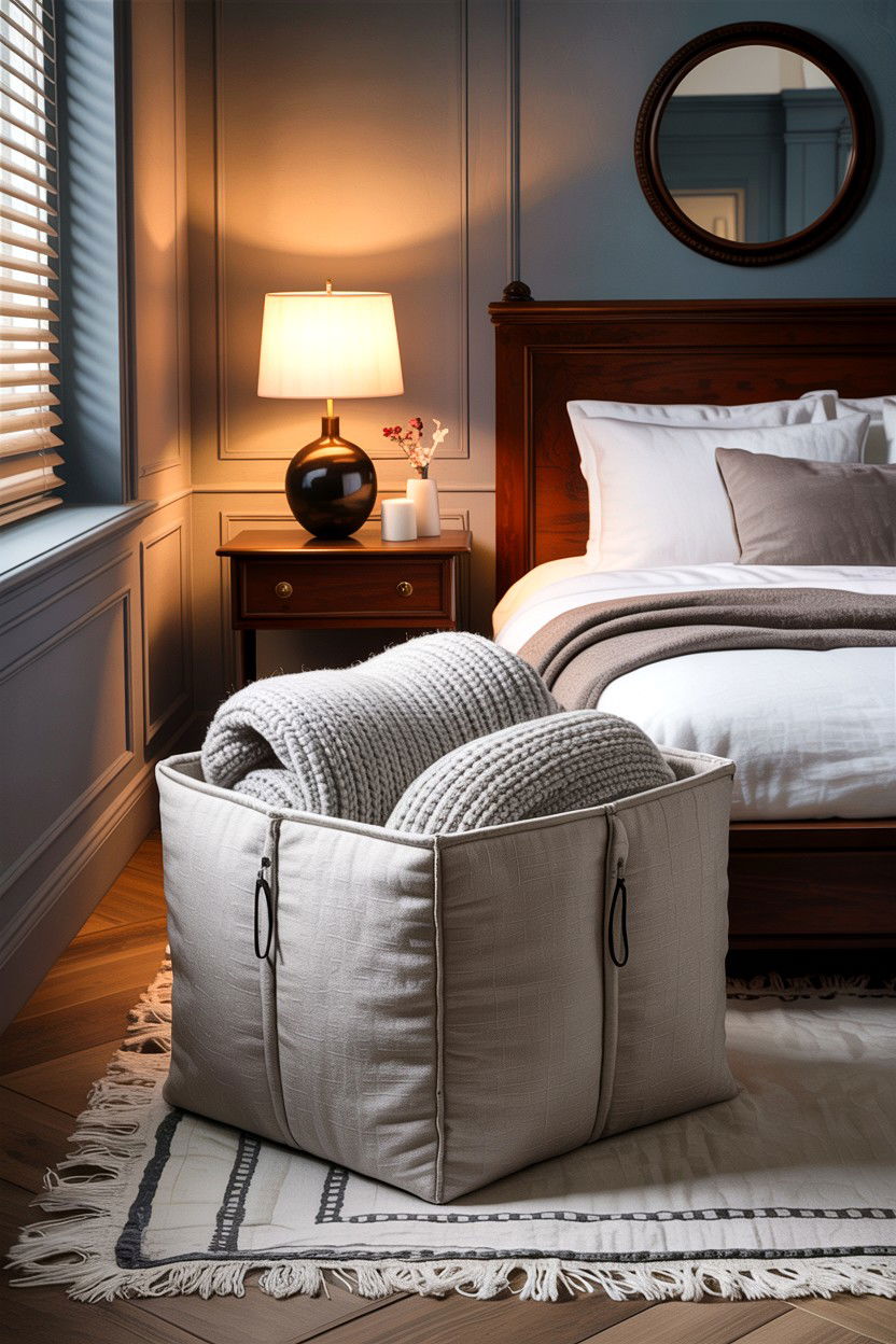 Breathable fabric container - 30 bedroom under bed storage ideas