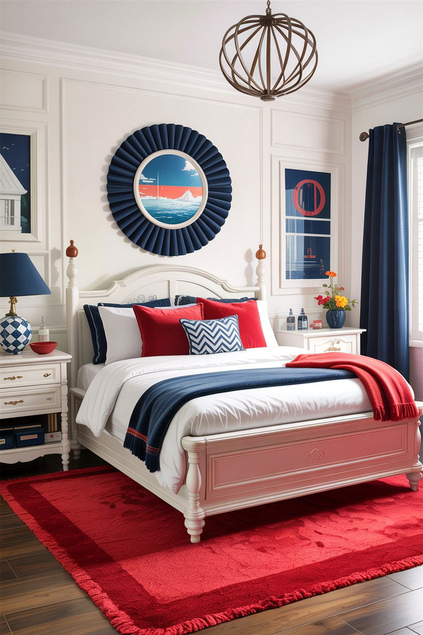 Bright Cherry Bedroom - 30 berry bedroom ideas