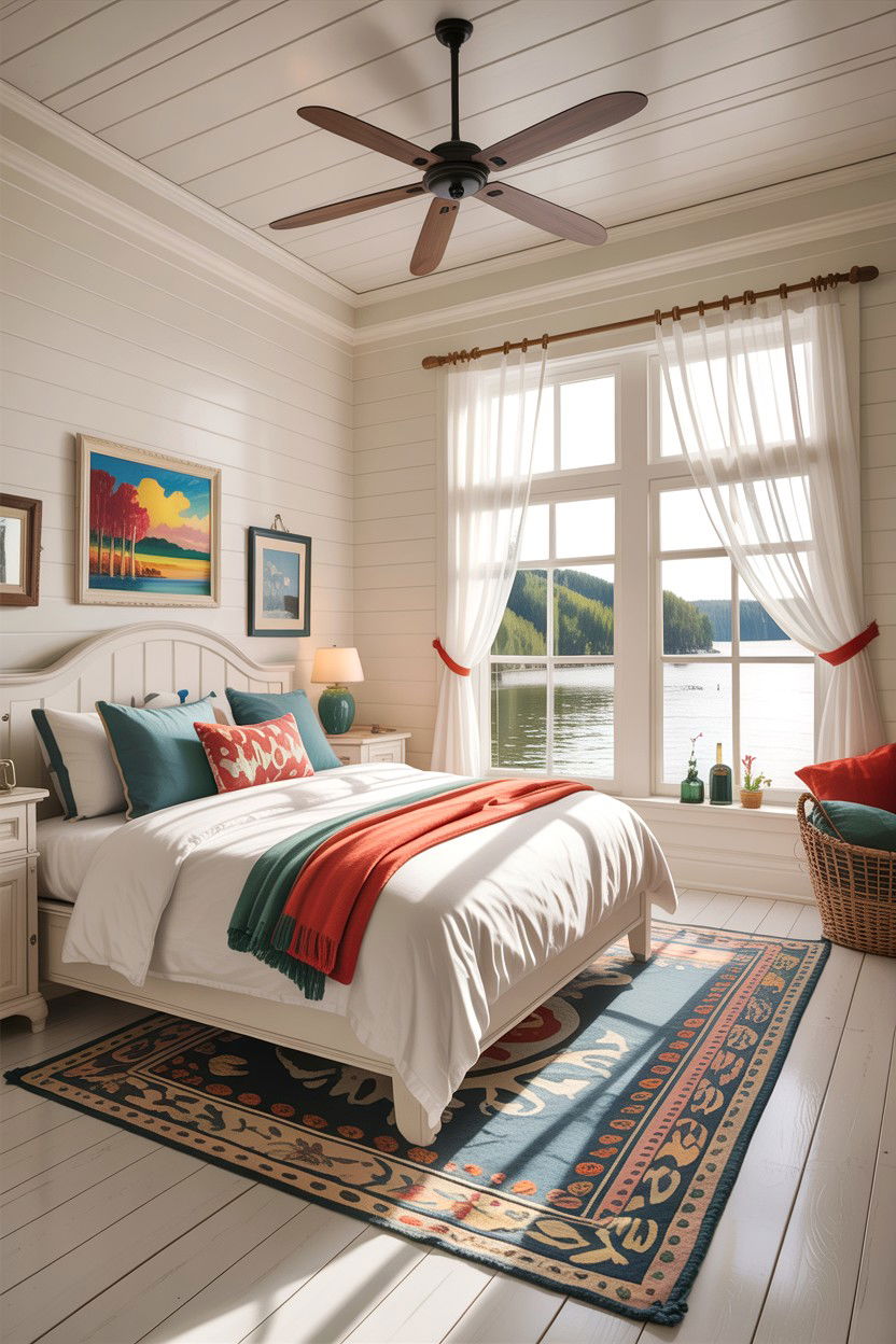 Bright lake house bedroom - 30 lake house bedroom ideas