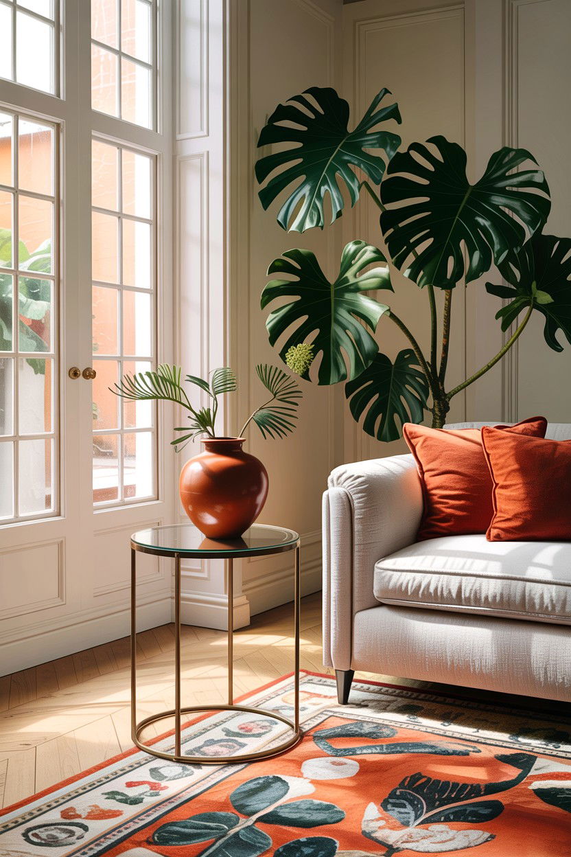 Bronze Tinted Side Table - 30 living room glass furniture ideas