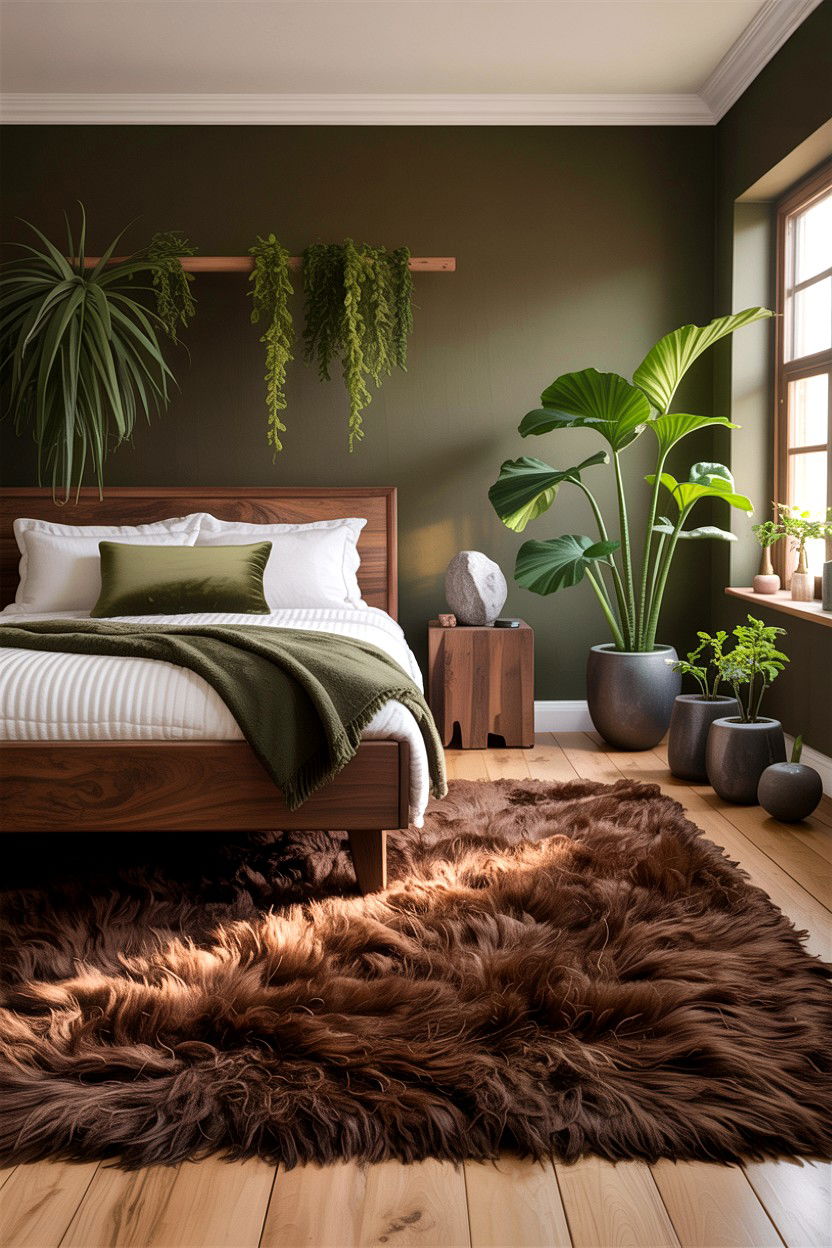 Brown Shag Rug - 30 bedroom shag rugs