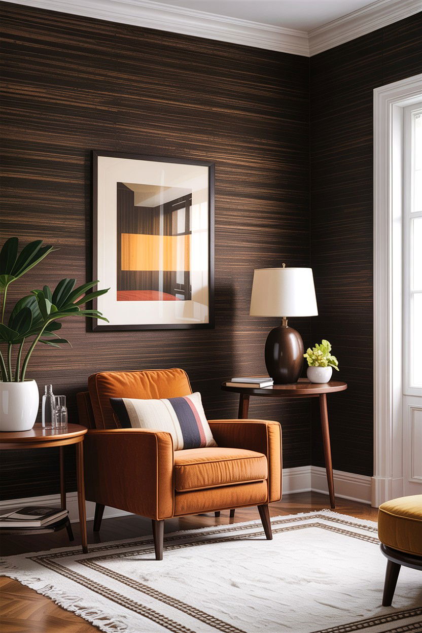 Brown grasscloth wallpaper - 30 living room grasscloth wallpapers