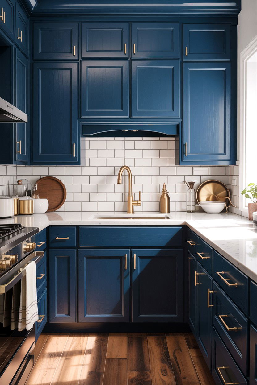 Brushed gold kitchen faucet - 30 gold faucet ideas