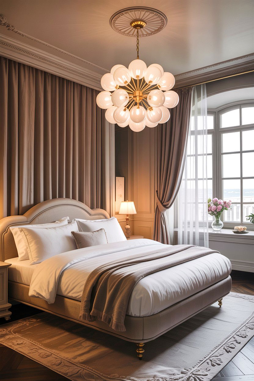 Bubble Globe Chandelier - 30 bedroom globes