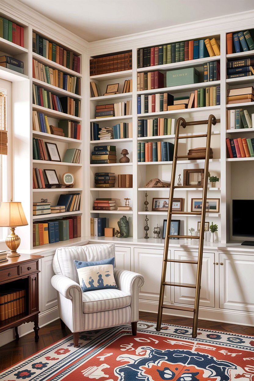 Built In Bookshelf Living Room - 30 New England living room ideas