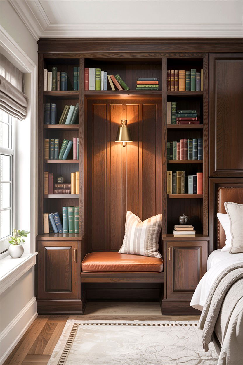 Built In Bookshelf Nook - 30 bedroom nook ideas