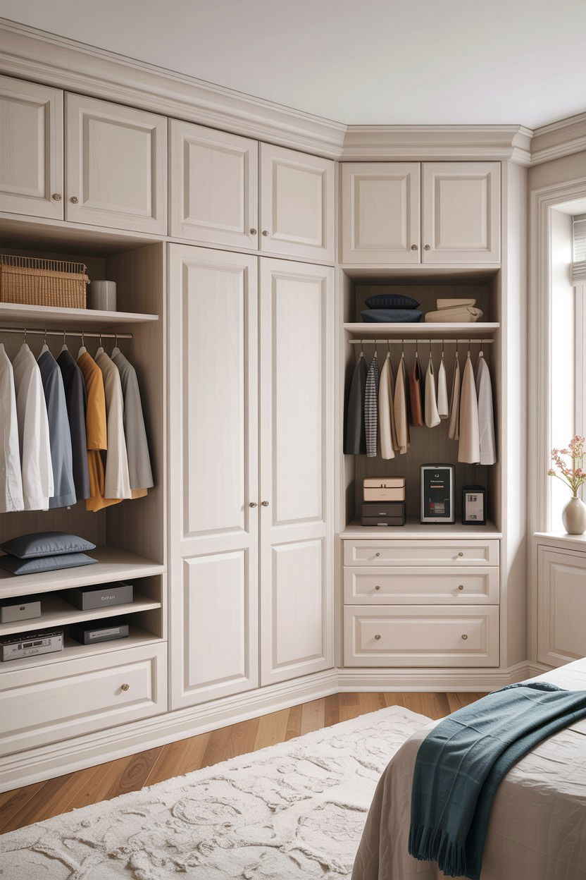 Built In Cabinetry - 30 dust-free bedroom ideas