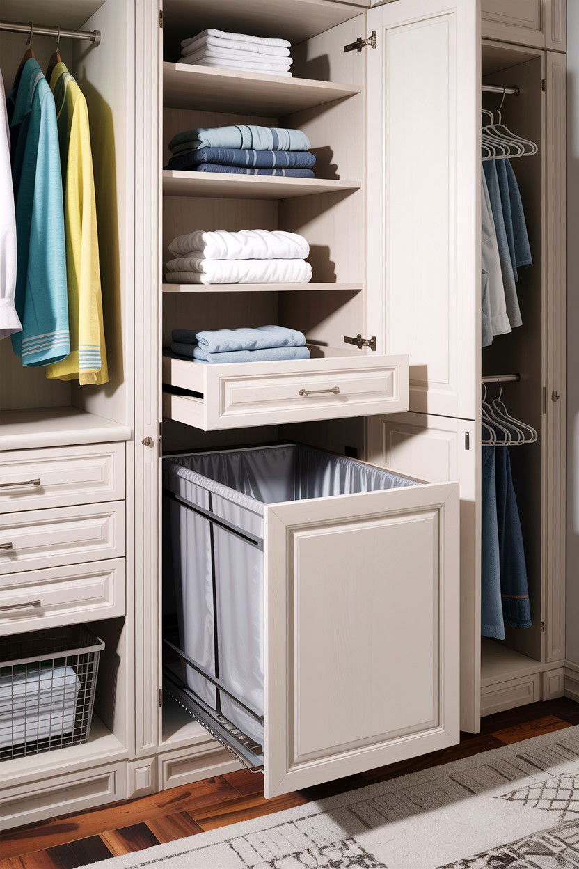 Built In Closet Hamper - 30 bedroom laundry baskets