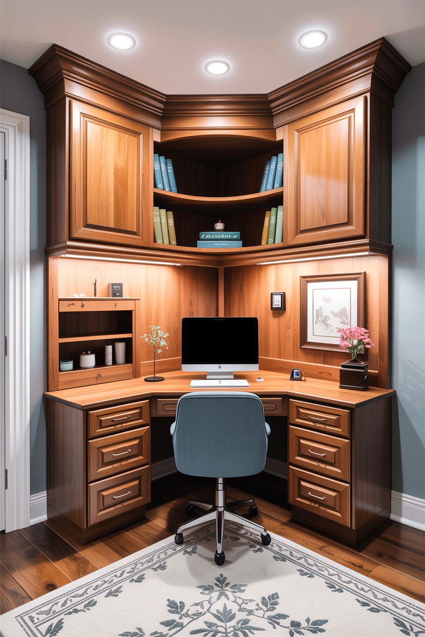 Built In Corner Desk - 30 bedroom corner desk ideas