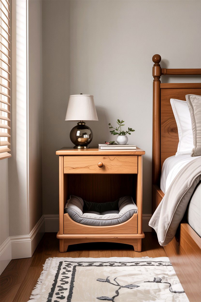 Built In Dog Bed Nightstand - 30 dog bed bedroom ideas